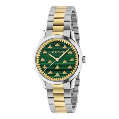 gucci horloge groene plaat leren band|Designer Jewellery & Watches .